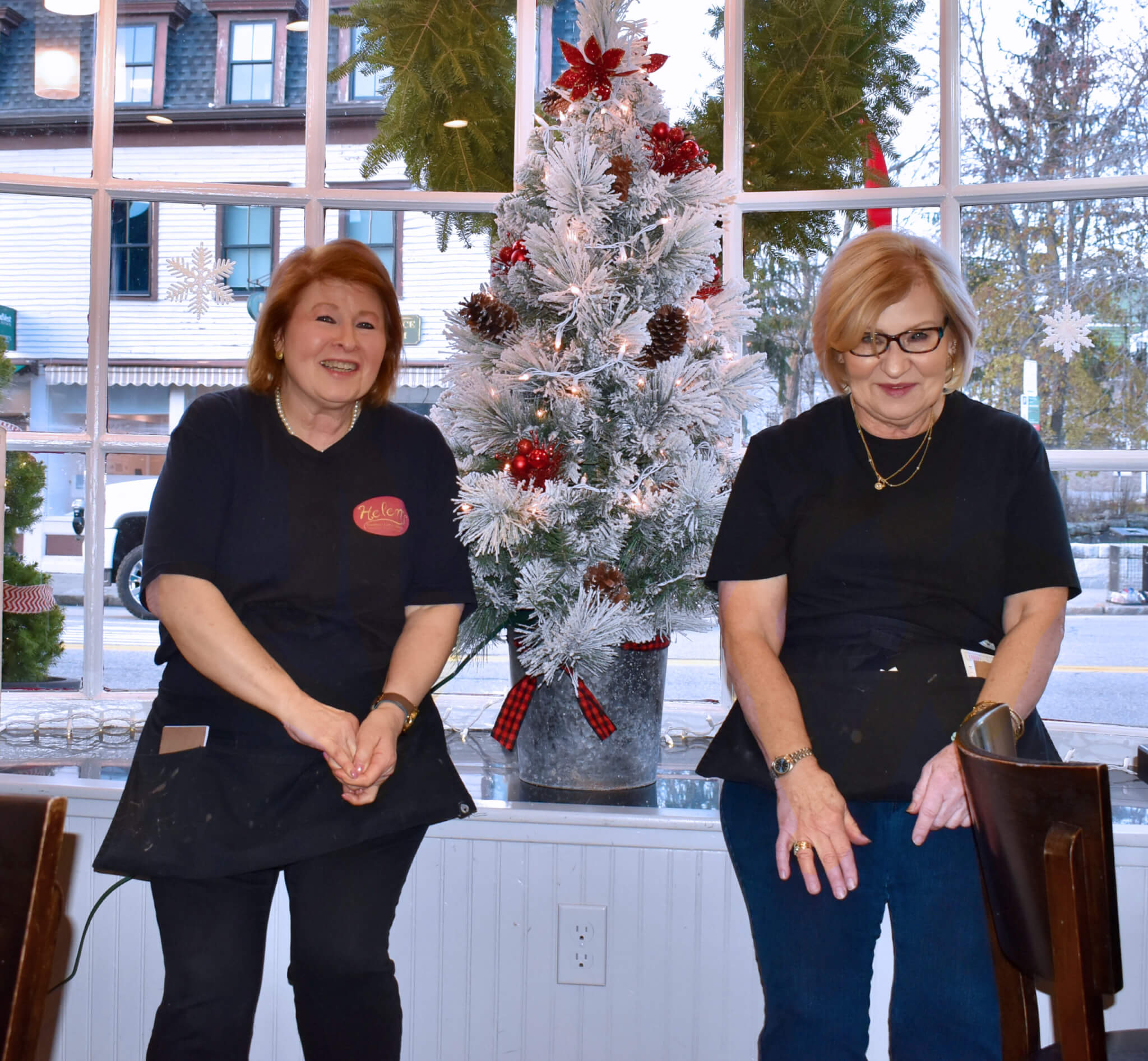 Helen’s granddaughters, sisters Nancy Prendergast, left, and Sue Wardwell